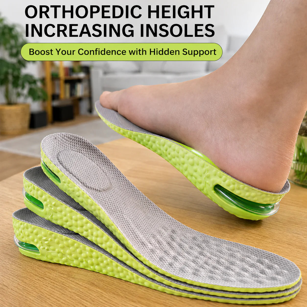 Orthopedic Insoles – Shock-Absorbing Everyday Shoe Insoles with Arch and Heel Support